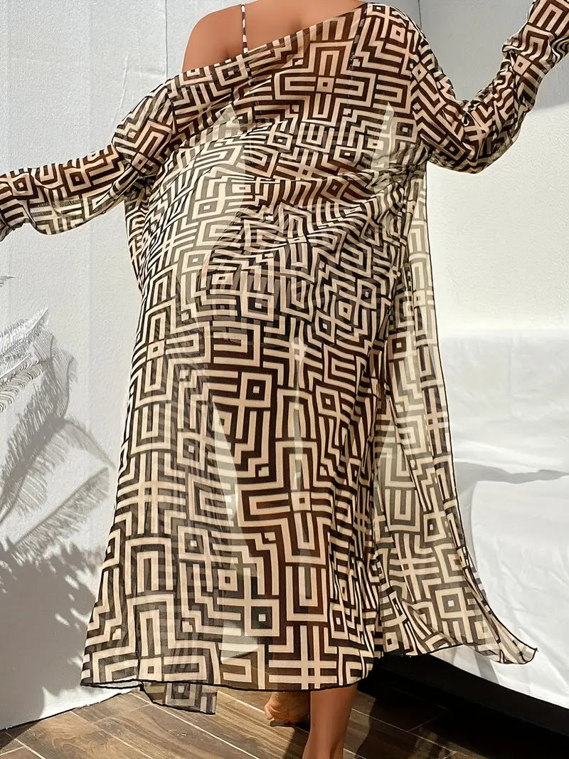 Egyptian Geometric Bikini Set