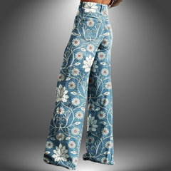 Olivia | Pantalones florales hechos a mano
