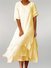 ELOISE | Elegante vestido largo de algodón