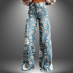 Olivia | Pantalones florales hechos a mano