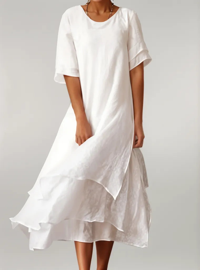 ELOISE | Elegante vestido largo de algodón