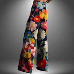 Olivia | Pantalones estilo floral premium