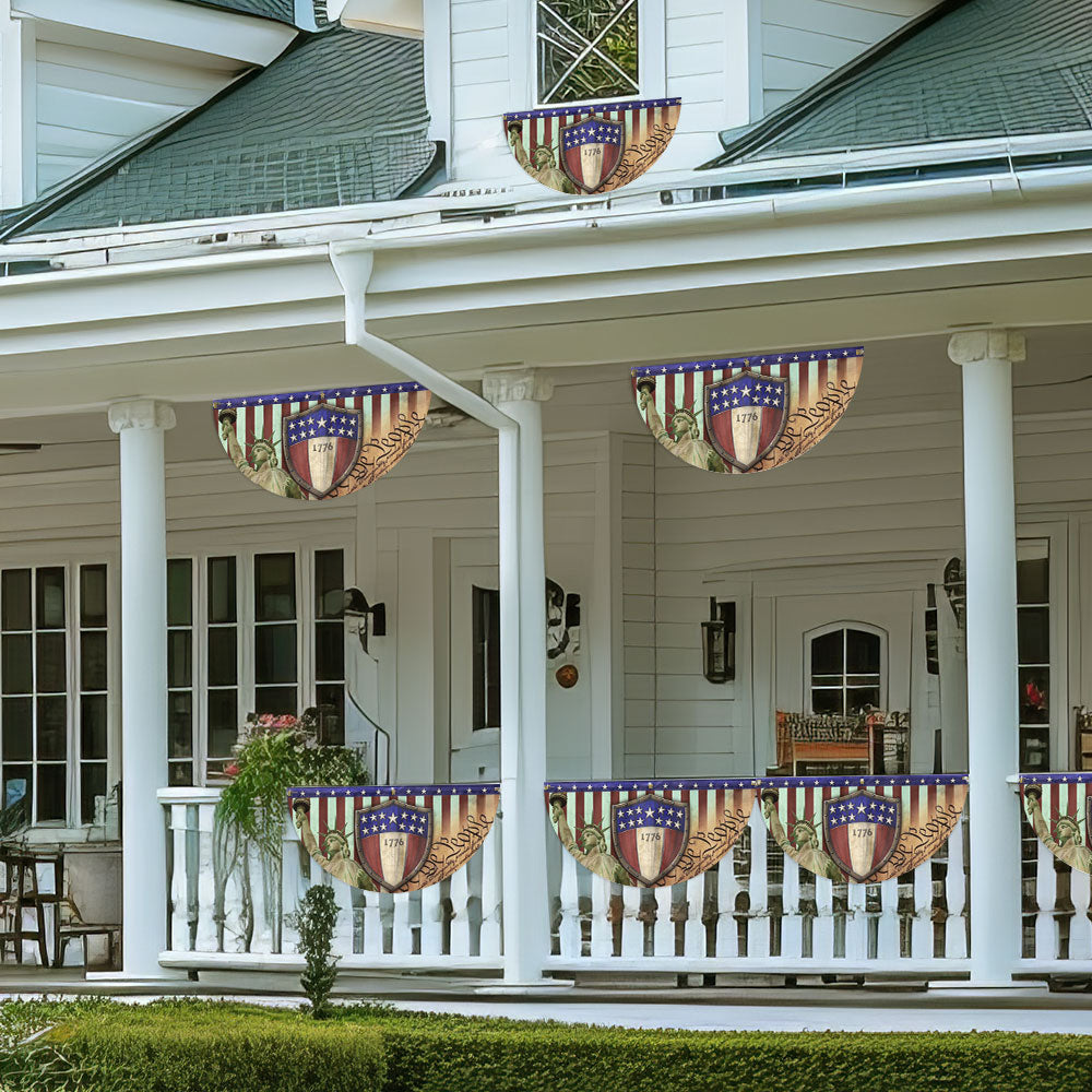 1776 We The People Patriotic Non-Pleated Fan Flag TQN3343FL