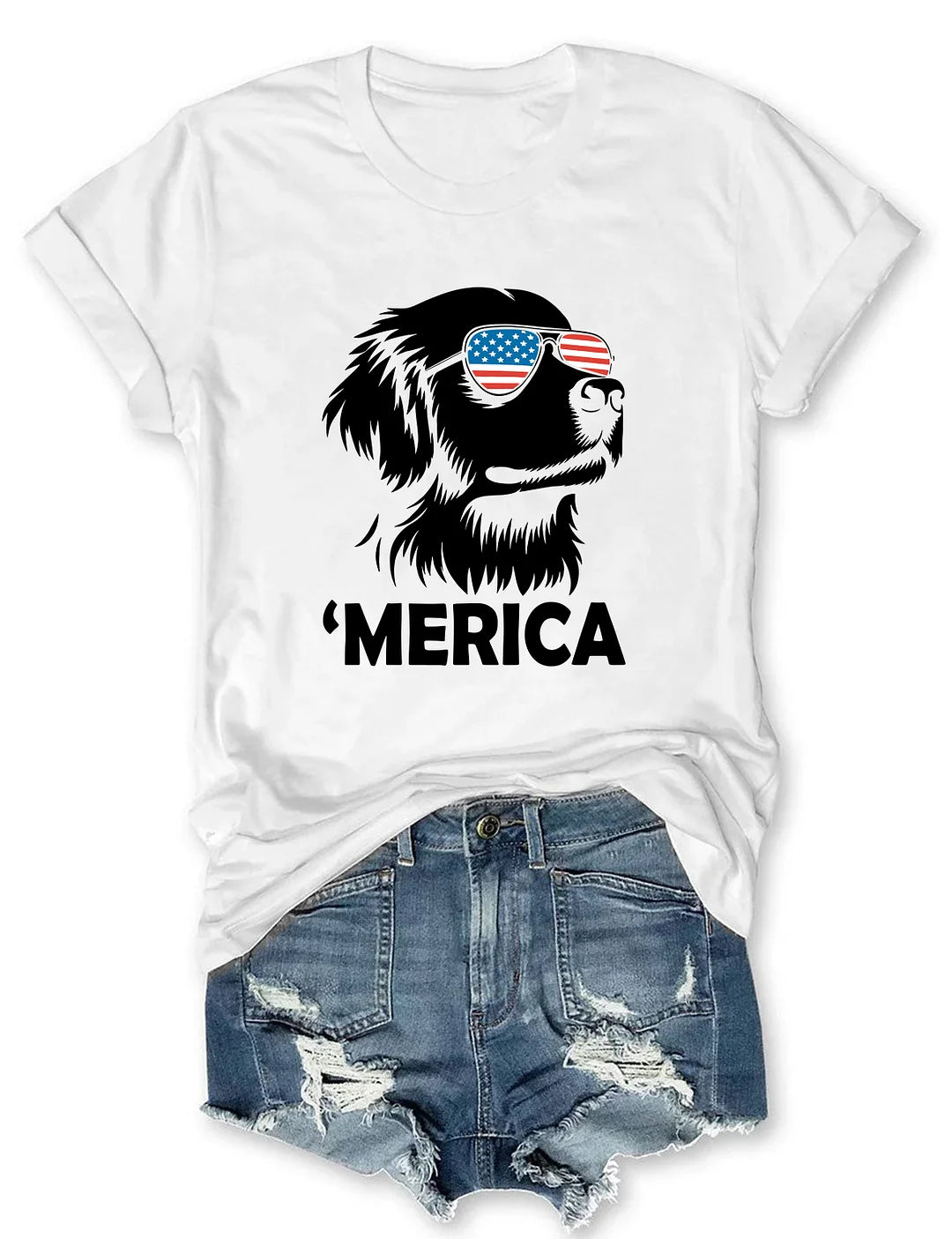 Golden Retriever 4th Of July T-shirt