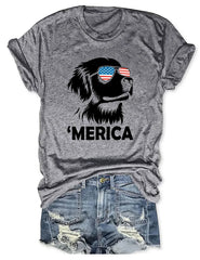 Golden Retriever 4th Of July T-shirt