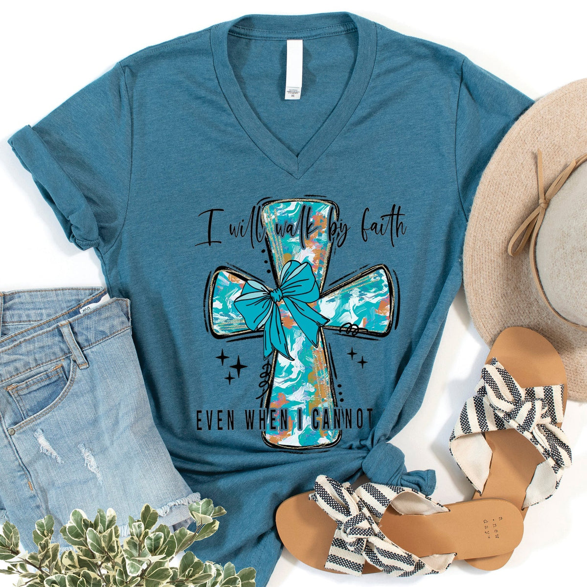 Walk By Faith V-Neck