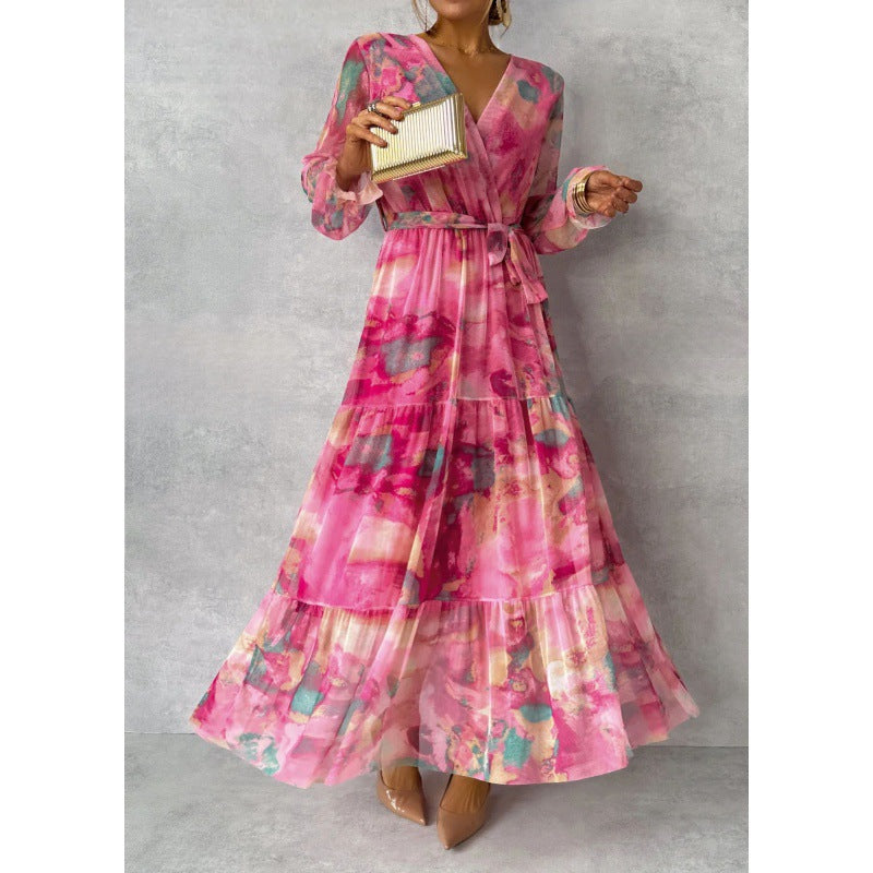Kalani | Elegante vestido floral con escote en V