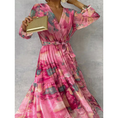 Kalani | Elegante vestido floral con escote en V