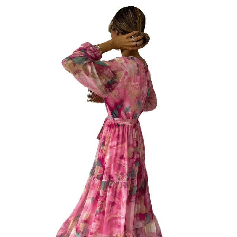 Kalani | Elegante vestido floral con escote en V