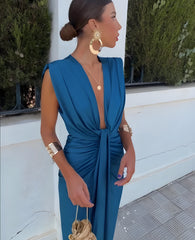 Elvira™ - Vestido con pliegues suaves y elegancia moderna
