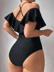 Women's Elegant High-Elasticity One-Piece Swimsuit
