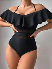 Women's Elegant High-Elasticity One-Piece Swimsuit