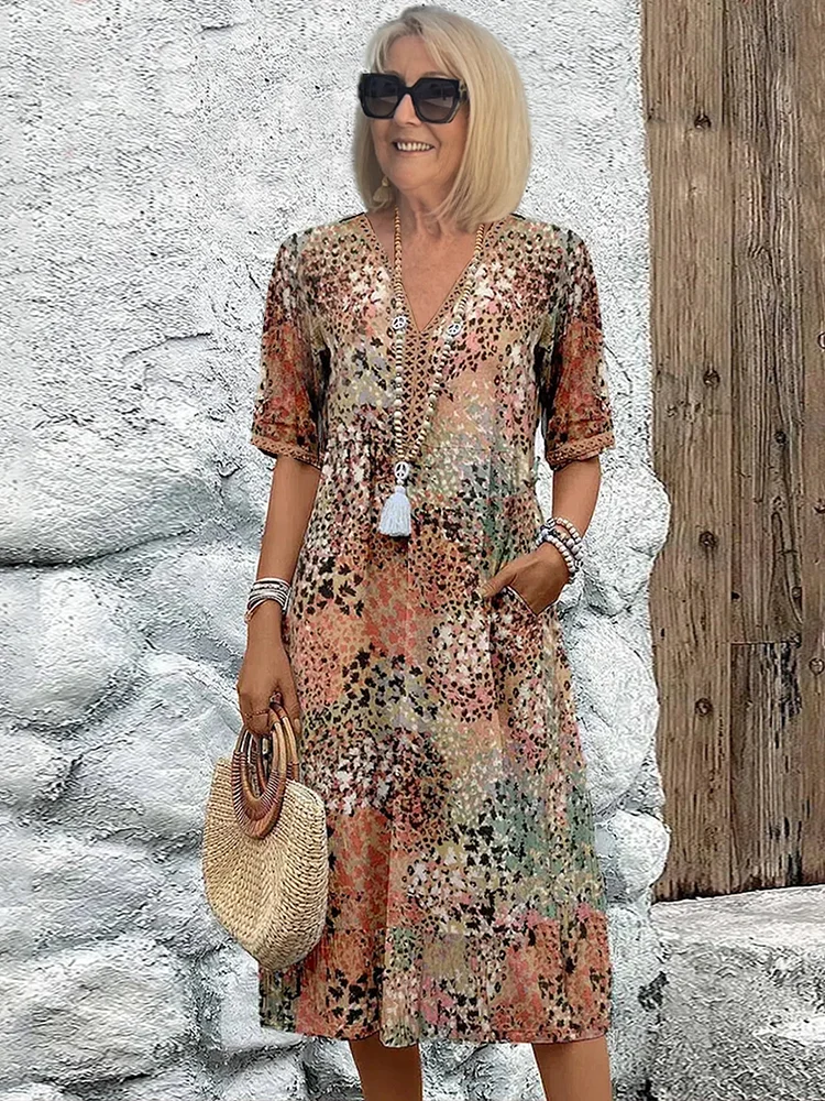 Vibrant Mid Length Dress