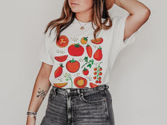 Tomato Shirt Fruit Shirt Botanical Shirt