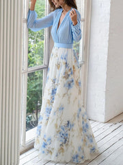 Tess™ | Vestido largo con estampado floral