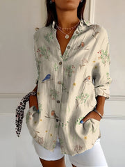 Blusa estampada de mujer