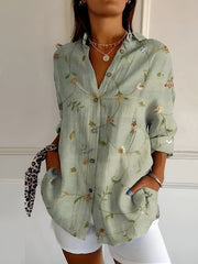 Blusa estampada de mujer