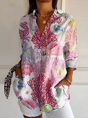 Blusa estampada de mujer